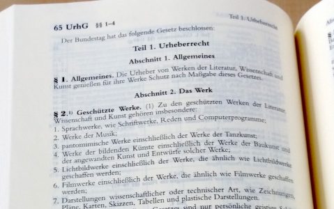 Urheberrecht Gesetzestext Urheberrecht Gesetzestext